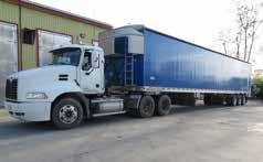 Compost transport trucks Compost transport truck Specialized trucks transport compost from manufacturers to mushroom farmers.