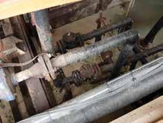 material from crawl spaces and cellars Pump stations/sheds Pump shed Piping inside a pump shed Pumps are used to transport water from storage cisterns, tanks, or sumps to composting fields or barns.