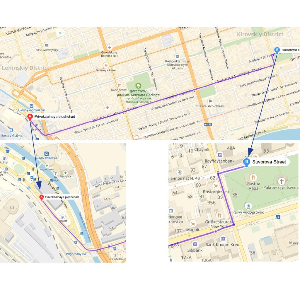 12 7.1.2. Route of shuttle bus S3 From: Privokzalnaya square To: Fan Fest