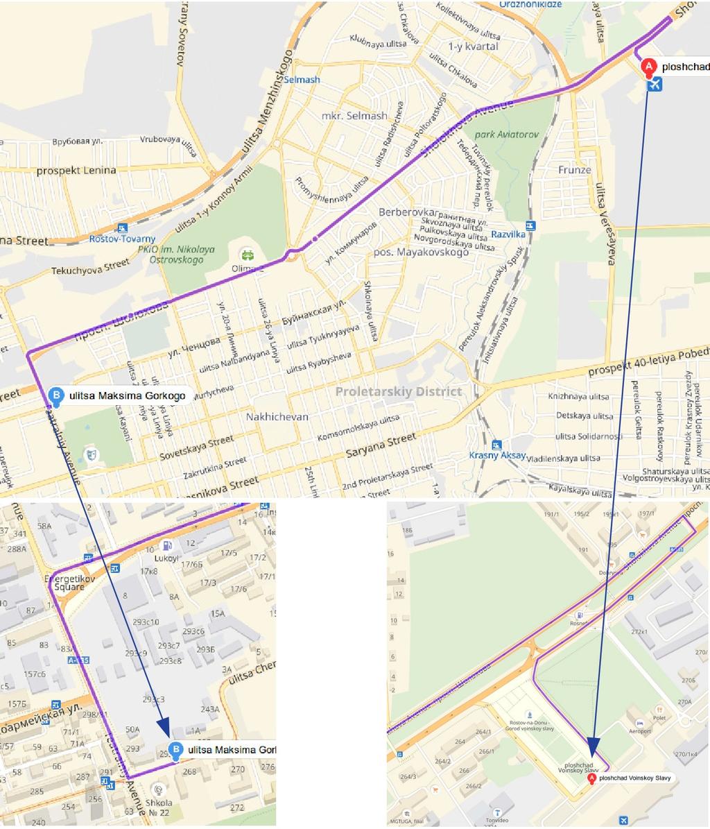 16 7.1.6. Route of shuttle bus S7 From: Park & Ride Old Airport To: Fan