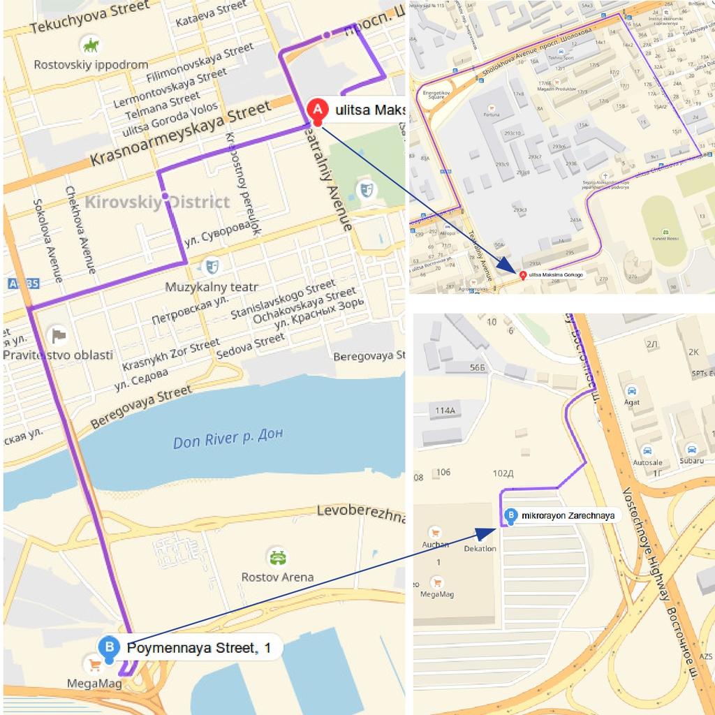 17 7.1.7. Route of shuttle bus S8 From: Fan Fest To: Rostov-Arena Stadium