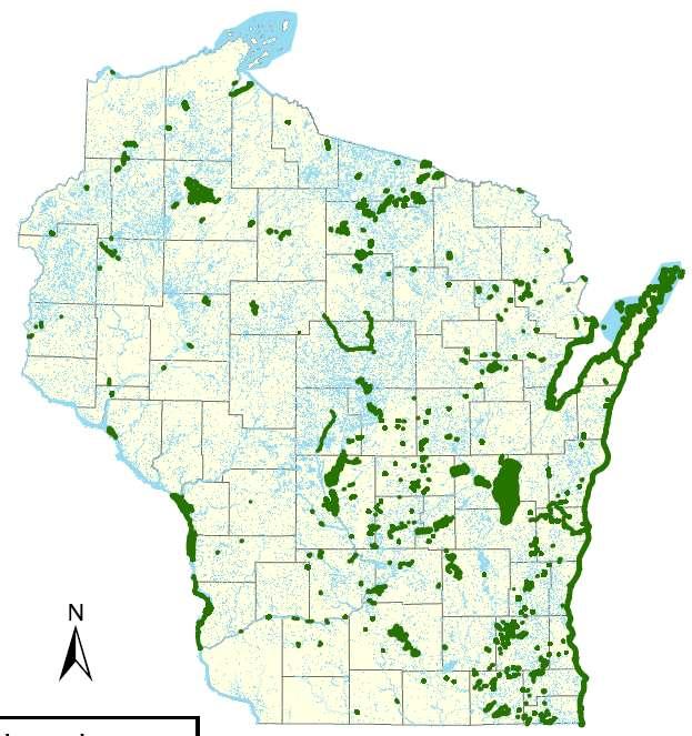 Locations of EWM Beaver
