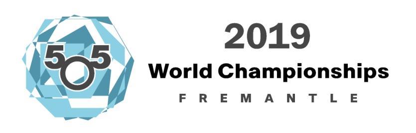 INTERNATIONAL 5O5 CLASS 20 WORLD CHAMPIONSHIPS & PRE WORLDS/AUSTRALIAN OPEN CHAMPIONSHIP 29th December 2018 7th