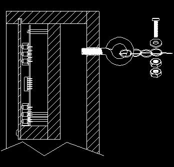 GAME SPECIFICATIONS AND INSTALLATION Attachment of the Chain to the Wall. Step 1: Screw the eye bolt (D) to the dart game. Loop the chain through the eye bolt.