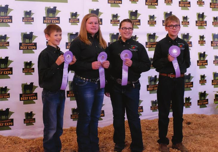 Miesota Beef Expo Premier Exhibitor Award This prestigious cotest rewards all of our youth who go above ad