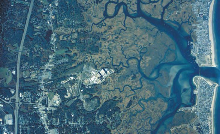 The Hampton-Seabrook Estuary is fed by approximately 46 square miles of surrounding land.