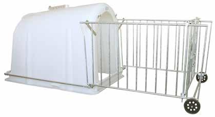 1436 COMFORT cage, hot-galvanized, for calf hut MINI