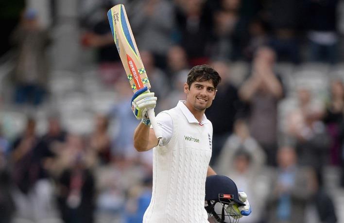 BAT SPONSORSHIP OPPORTUNITY Alastair has faced 20,125 balls in Test cricket Every 50 runs per innings Alastair scores, he raises his bat to the camera, presenting the company logo Currently Alastair