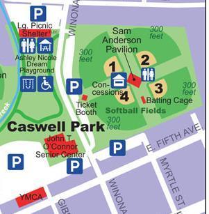 CASWELL PARK 620 Winona Street Parking Behind Fields 1 & 4 Around O Connor