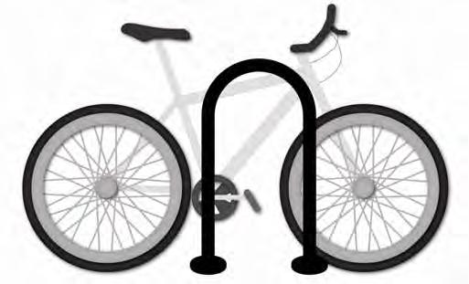 Appendix A Design Guidelines A.6.2. Bicycle Rack Design Design Summary Bicycle racks should be a design that is intuitive and easy to use.