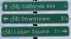 City of Oxnard Bicycle and Pedestrian Master Plan Bicycle Route/Bicycle Boulevard Signage & Pavement Markings Signage Wayfinding Signs: Shown on previous page, wayfinding signs are typically placed