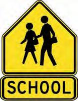 crosswalks within the designated school zone must be striped yellow rather than white.