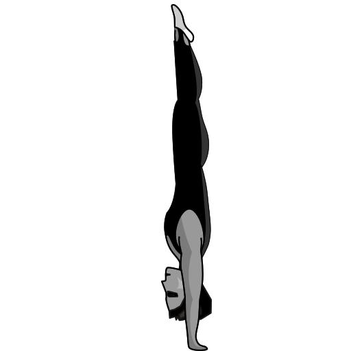 8) The objective of this skill is to achieve a vertical upside down position.