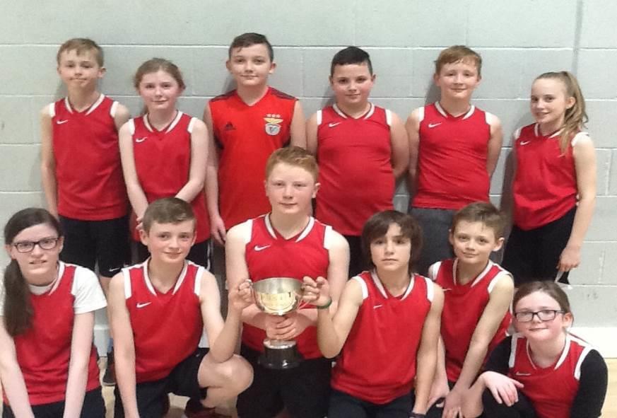 Basketball Team On Monday 23 rd January the P7 basketball team went to the Crags Sports Centre to try to defend the Hope Trust Trophy. 12 pupils from the club went to the actual tournament.