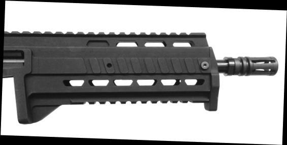 Lower Accessory Rail A rail for attaching a front hand grip, laser aiming device, tactical flashlight or other device is attached to the bottom of the front handgrip.
