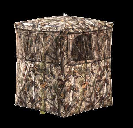 wind storm blows away wire hoop blinds Specifications WS175BT Camouflage BLOODTRAIL Height (A) 64 Set-Up Size (B) 60 x 60 Footprint (C) 47 x 47 Weight