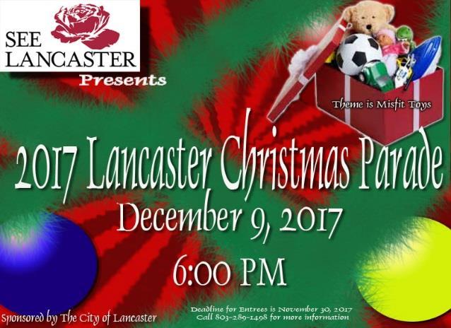 Now is the time to begin making your plans to be part of the 2017 Lancaster Christmas Parade.
