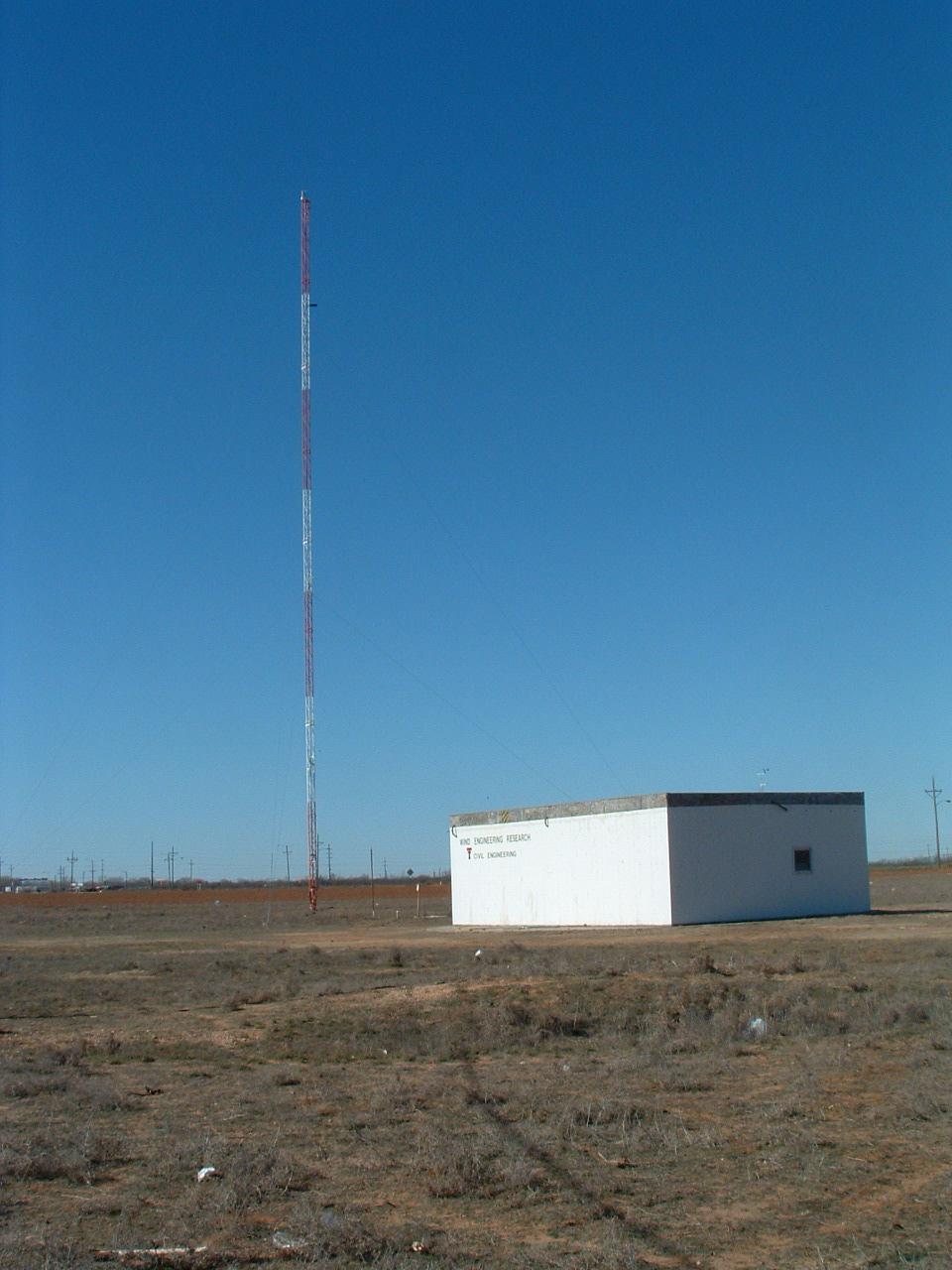 Figure 3 Meteorological tower located at the Wind