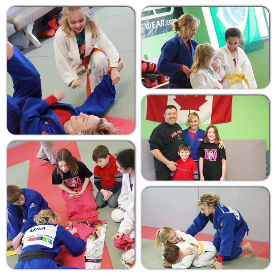 On March 1 st Hannah was invited to the Niagara Falls Judo Center in Canada for the second