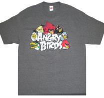 50 $ TS-095 T-SHIRT ANGRY BIRDS NEED ANGER MANAGEMENT SMALL ASPHALT 13.
