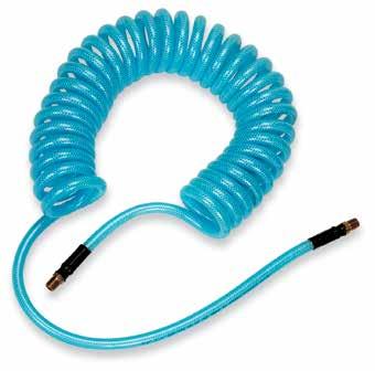 RECOIL AIR HOSE Tired of stiff, kinking, or easily damaged selfstoring hoses, but dislike the bulk of rubber hose?