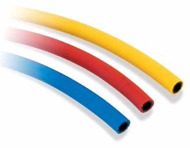 THERMOPLASTIC AIR HOSE Poly- was the first plastic air hose that used specialty polymers to create a rubber-like feel.