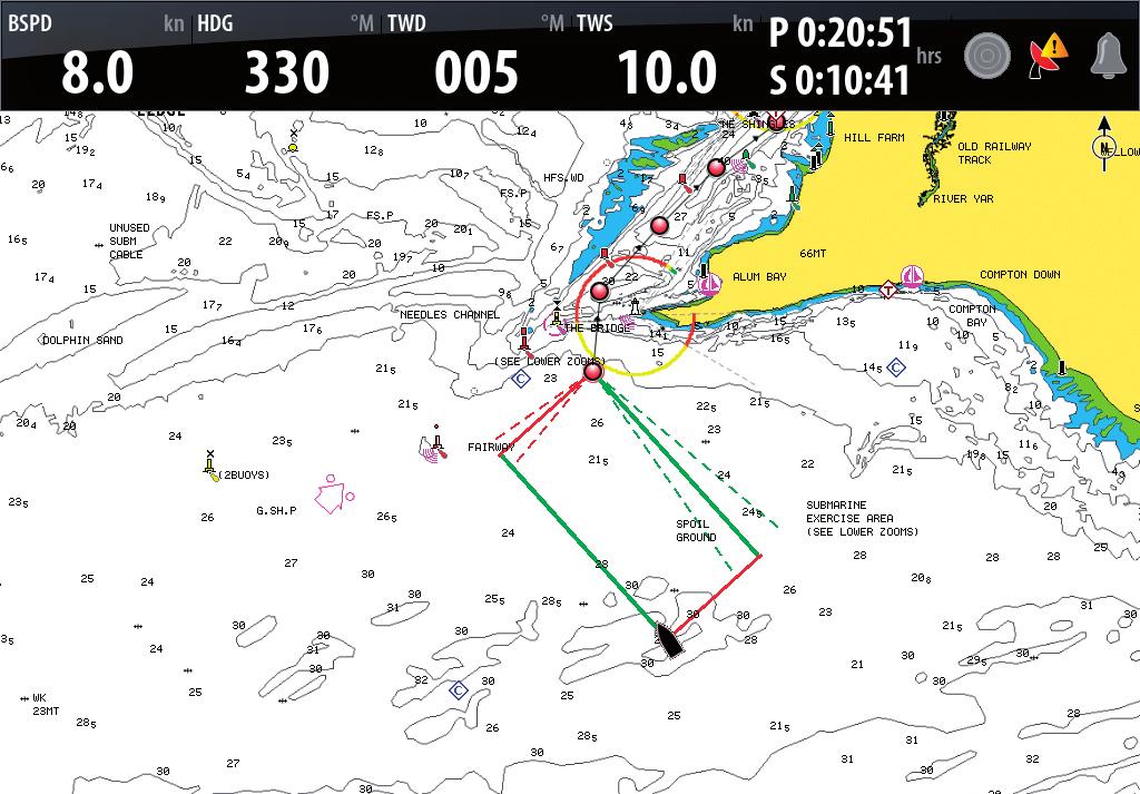 ZEUS SAILING NAVIGATION SYSTEM Sailing Overlay What does the Sailing Overlay do? B&G s Zeus is the first and only chartplotter developed specifically for sailing.