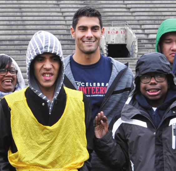 practice. Garoppolo has quickly become integrated with the Bay Area and its sports franchises.