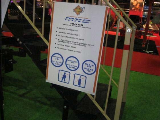 SIGN REQUIREMENTS Each dynamic device must have proper instructional signs.