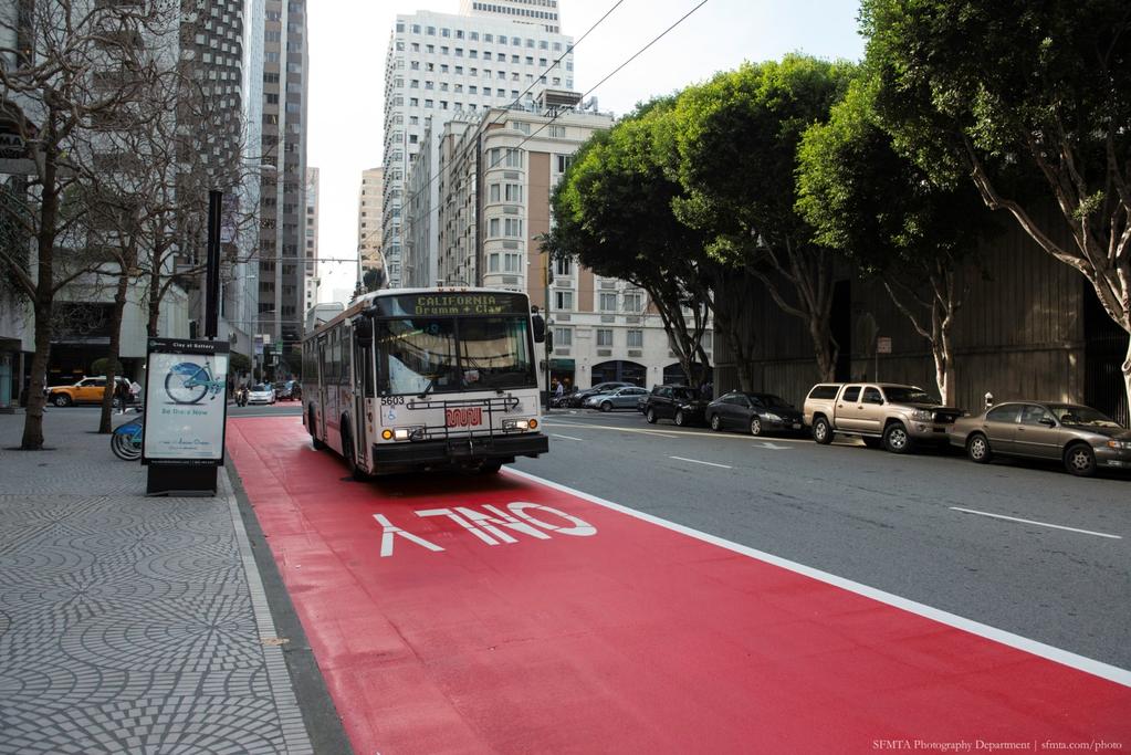 PROJECTS UNDERWAY: RED TRANSIT ONLY LANES If we are truly the