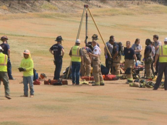 Events June 2015 ATLANTA Two construction workers are still recovering a day after being rescued from a 14 foot hole in Georgia Tech s golf course.
