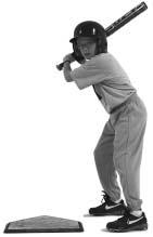 116 oaching Youth Baseball Figure 8.31 The proper way to grip the bat. Figure 8.32 Proper stance at the plate.