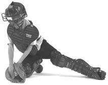 140 oaching Youth Baseball parallel to the ground (see figure 8.51). This position will allow your catcher to receive the pitch and throw to a base quickly.