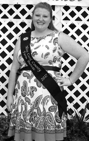 Miss Sponsored by the Cecil County Farm Bureau Women s Agricultural Education and Outreach Committee, the purpose of this contest is to select a young lady who has a passion to promote agriculture.