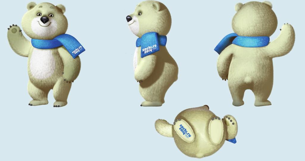 Usage guidelines for Olympic mascots Olympic Games mascots/3d/polar Bear 1 2 3 4 Polar bear 3D model: 1.