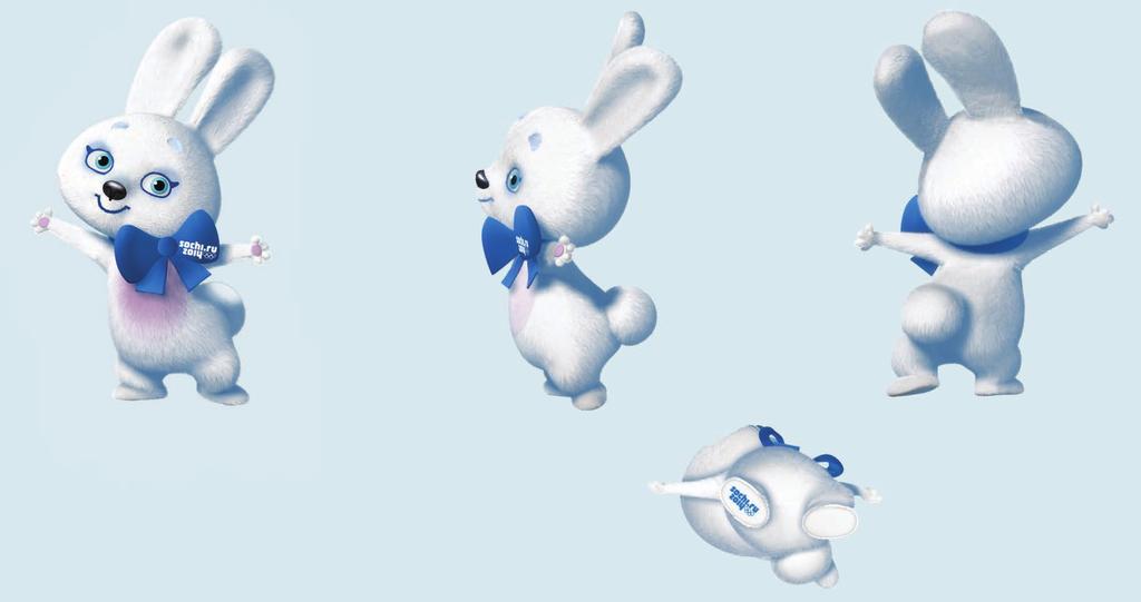 Usage guidelines for Olympic mascots Olympic Games mascots/3d/hare е 1 2 3 4 Hare 3D model: 1. Front view 2.