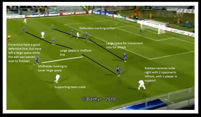 The goal comes from Ronaldo s repeated practice of the technique of cutting inside, protecting the ball and hitting the shot after one step into the ball, with power and accuracy.