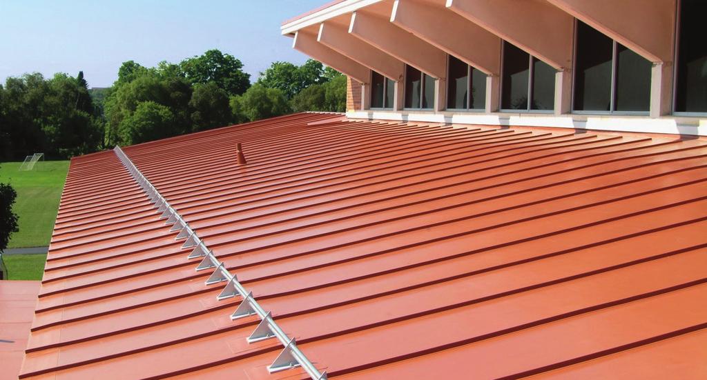 Membrane Roofing Use Alpine SnowGuards to protect: People!