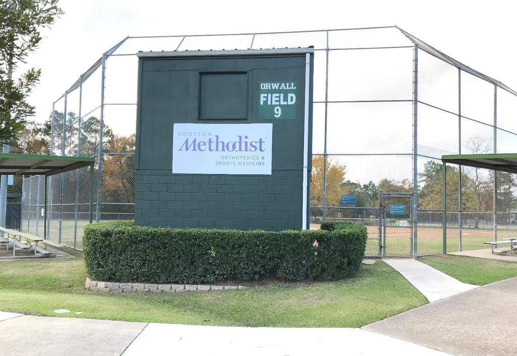 ORWALL Team & Corporate Sponsorship FIELD SPONSORSHIP: $2,500 AVAILABILITY LOCATION VISIBILITY DURATION Our baseball field sponsorship provides your business a field box