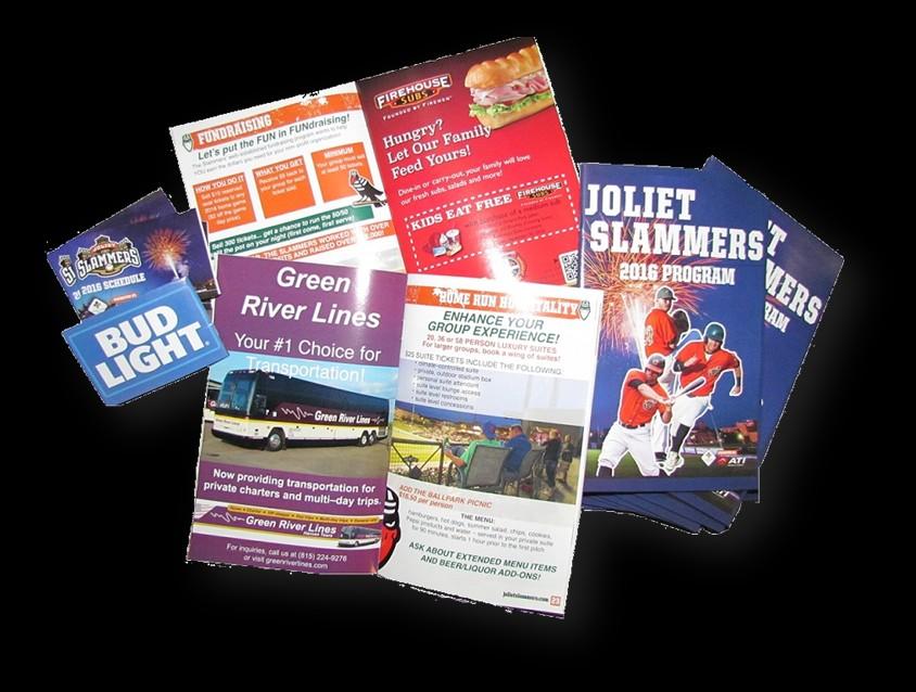 The Slammers offer traditional print marketing tools to build your brand. Create meaningful impressions and track your success.