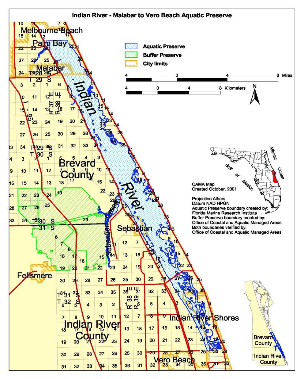 Figure 1-A: Aquatic Preserves (rth County)