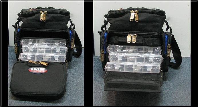 Back Pack Tackle Bag Order code R/R 6537 99.00 Blue/black colour. 350mm high by 380mm wide by 300mm deep Back Pack Tackle Bag.