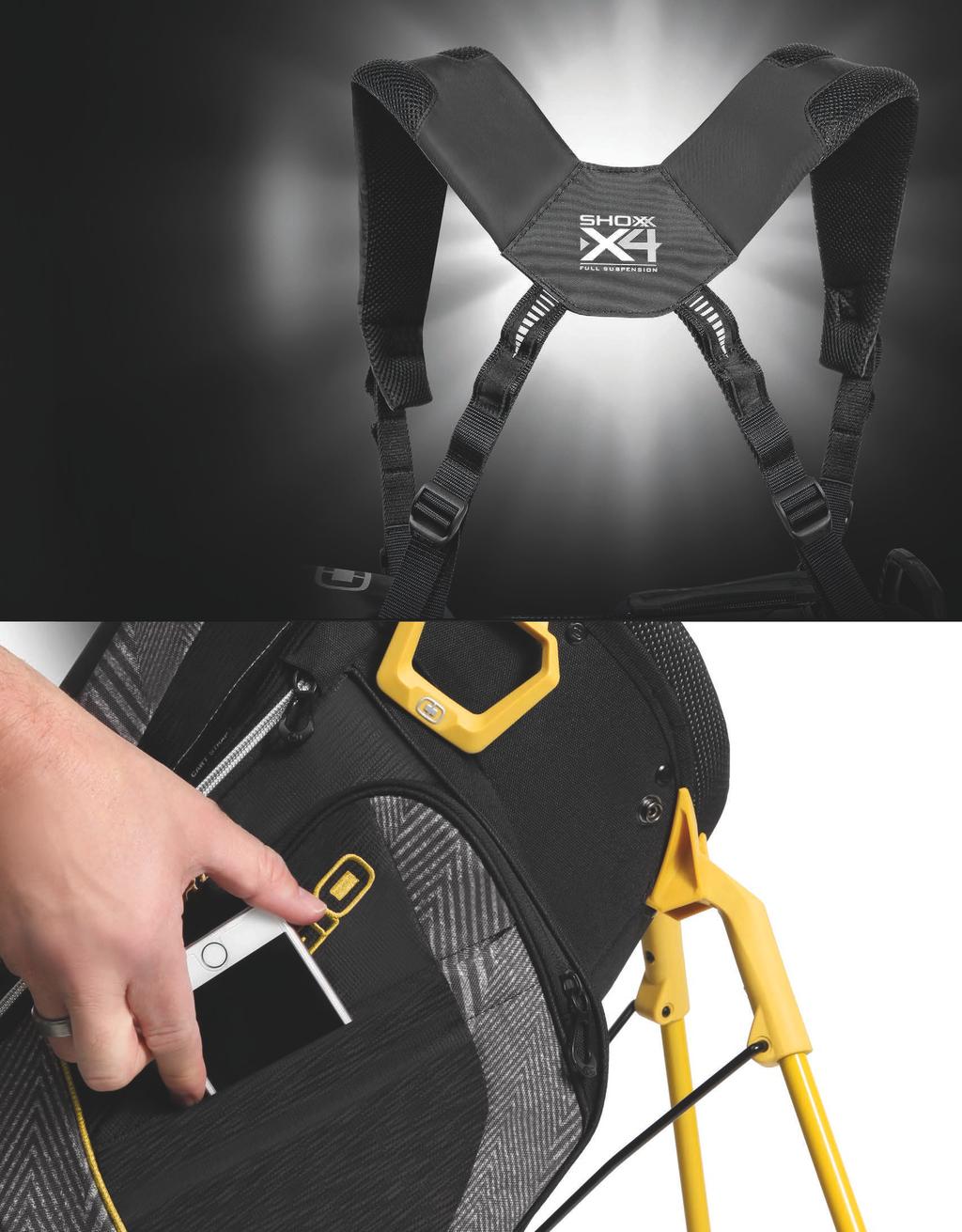 SHOXX X4 SUSPENSION STRAPS The SHOXX X4 Suspension with integrated, adjustable elastomeric straps