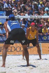 Firstly the net is at a different height for men and women and secondly, the speed of which the game is played differs between the two sexes, however the FIVB does not exclude the possibility of