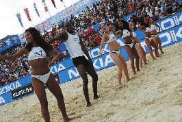 Now, in 2004, the season is a landmark for Beach Volleyball, having scheduled 25 tournaments (14 men and 11 women), with US$5,120,000 in Prize Money, a three-leg Grand Slam (Berlin, Marseille and