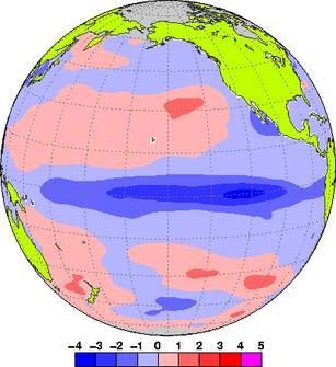 Asia associated with La Niña events on the