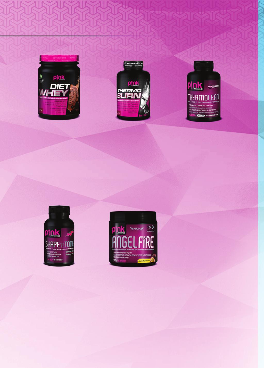PINK RANGE Diet Whey Low Carb Meal Replacement Thermo Burn Thermogenic Fat Burner Thermo Lean Day & Night Fat Burning Formula Green Tea & Green Coffee Extract With Hordenine - Feel Good The Highest