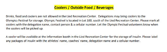 Day of Event Food & Beverage: Each venue will have a designated hospitality room or tent. Free complimentary snacks will be provided for volunteers located in the hospitality areas.