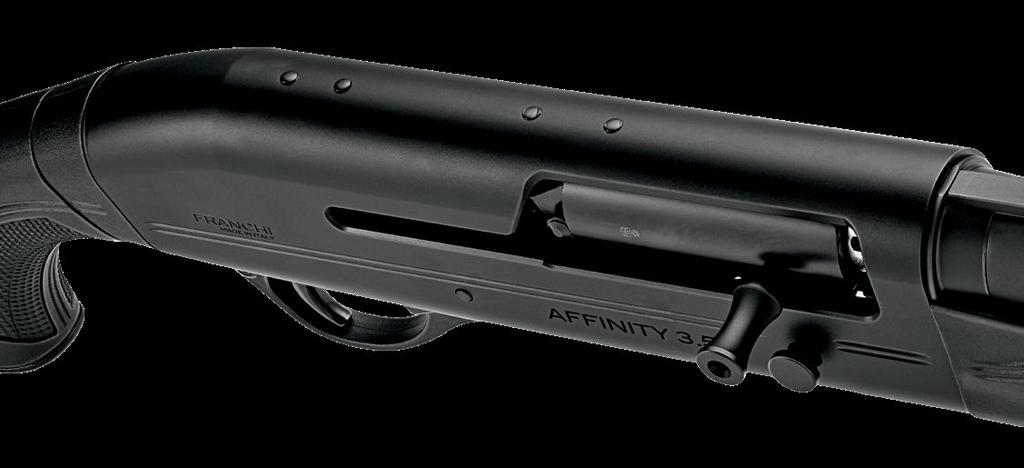SHOTGUNS Affinity 3.5 Balanced Performance The Affinity 3.5 s trigger group is easily removed for cleaning and maintenance by punching out a single pin. AFFINITY 3.