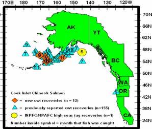 tags (CWT), high seas tags, and otolith marks,